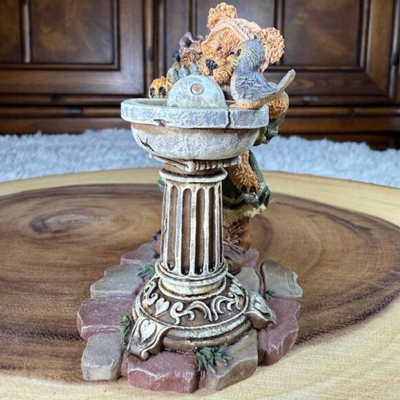 Vintage Boyds Bears Sissie & Squirt...Big Helper, Lil' Sipper Bearstone Figurine - Picture 6 of 10